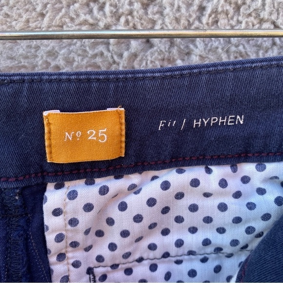 Pilcro and the Letterpress Fit Hyphen Navy Pinstripe Pant Trousers Sz 25 - Picture 12 of 14